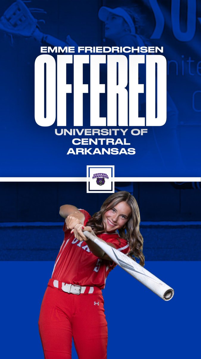 I’m excited and grateful to receive an offer to continue playing softball at the University of Central Arkansas.
Thank you to the UCA staff for this opportunity!🐻<a href="/BixbySoftball/">Bixby Softball</a> <a href="/CoachLucas_/">Coach Lucas</a> <a href="/trin_1223/">Trinity Schlotterbeck</a> <a href="/coachapjackson/">Aaron Jackson</a>