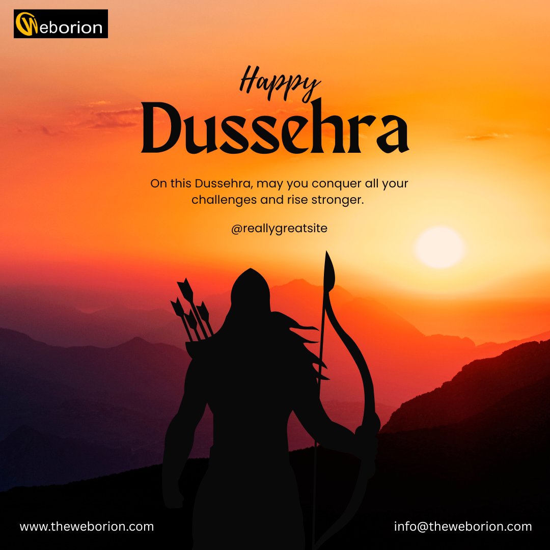 May the light of Dussehra fill your life with strength and success! Conquer all your challenges and rise stronger. Happy Dussehra! 🏹🔥
#HappyDussehra #Dussehra2025 #FestivalOfVictory