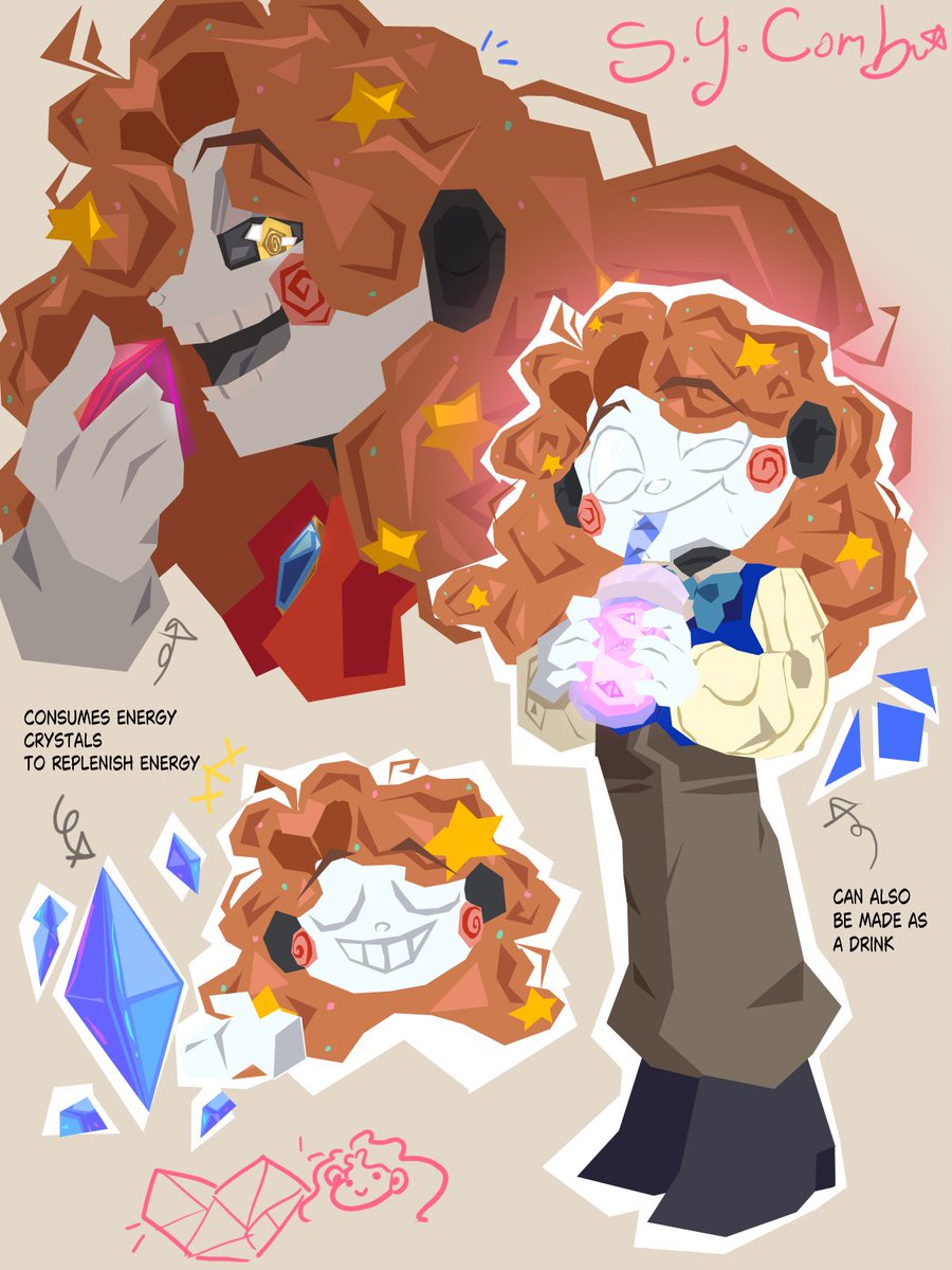 SY_Comb's tweet image. How do sentient puppets eat, you might wonder 👀

#OC #puppetoc #originalcharacter