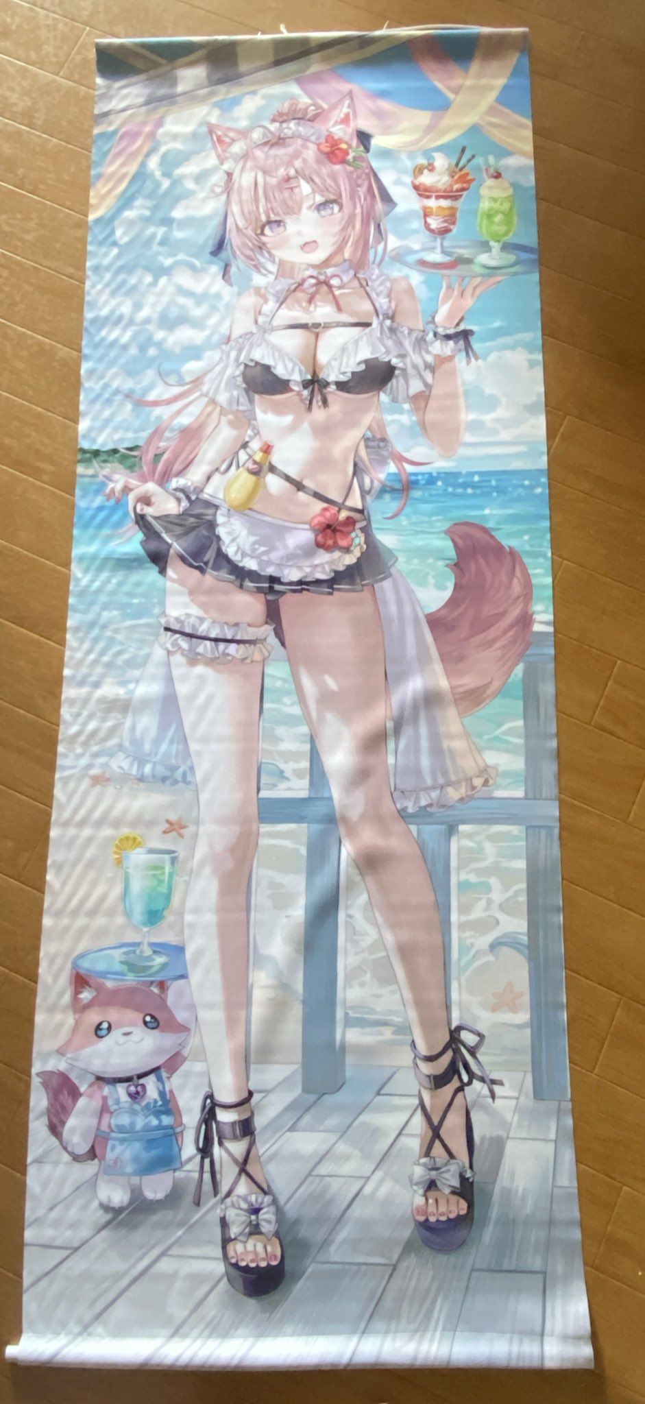 C106 さしみねこ屋　ももこ　等身大タペストリー　検　コミケ　106 C106 さしみねこ屋 ももこ 等身大タペストリー 検 コミケ 106