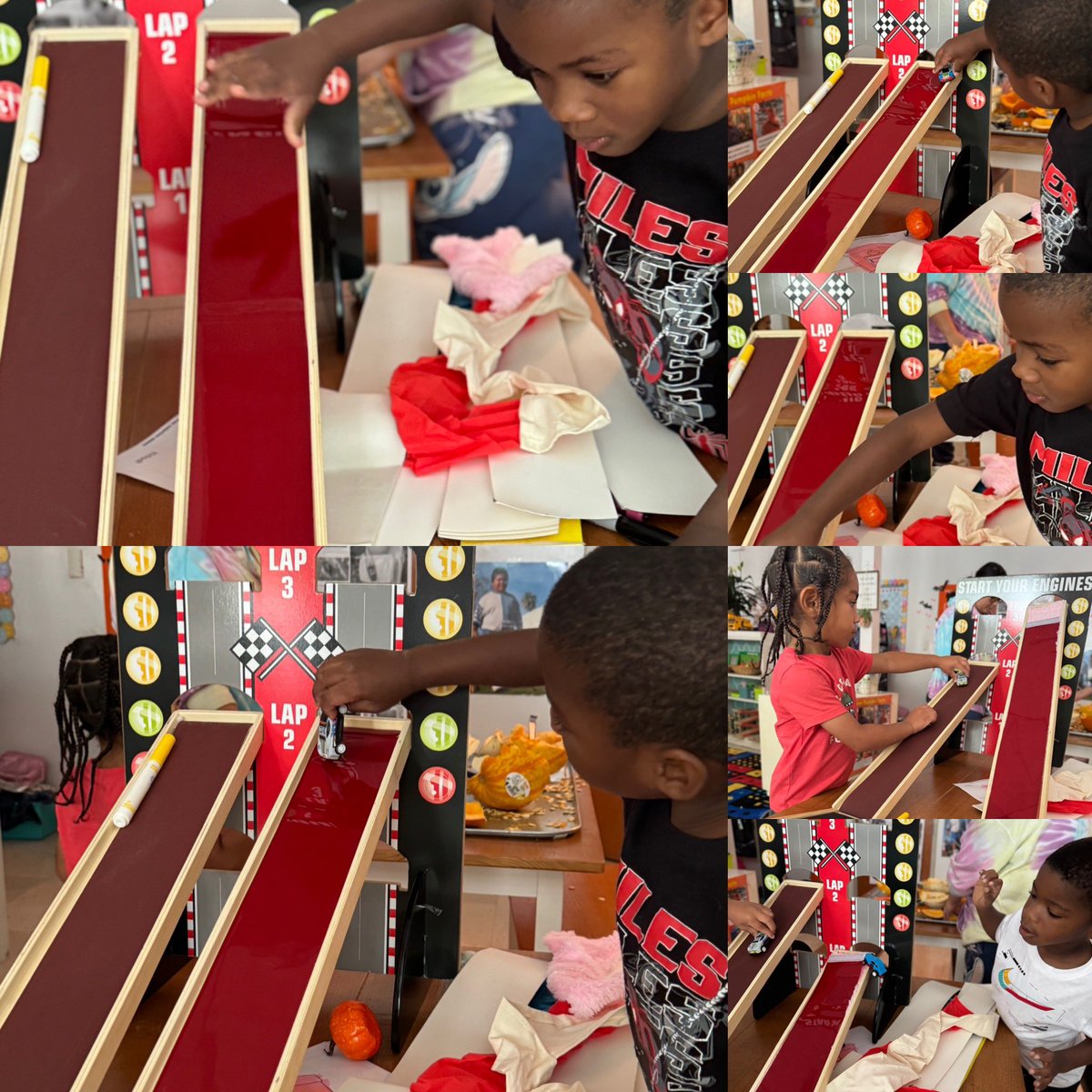 RCPS_EarlyLearn's tweet image. Afterschool STEM in action!
Students explore the forces of gravity by experimenting with ramps and a variety of real and found objects. Through hands-on investigation, they discover which items roll, which ones slide, and why?
#stem #dph #pat #ramps