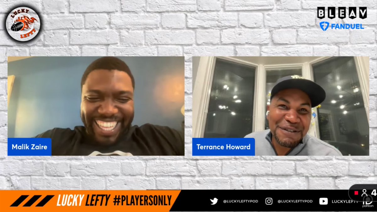 TJTRAININGDAY's tweet photo. Watching my brother @CoachThow on the Lucky Lefty Notre Dame Football podcast. #PLAYERSONLY https://t.co/Mpz6A4ZSRy