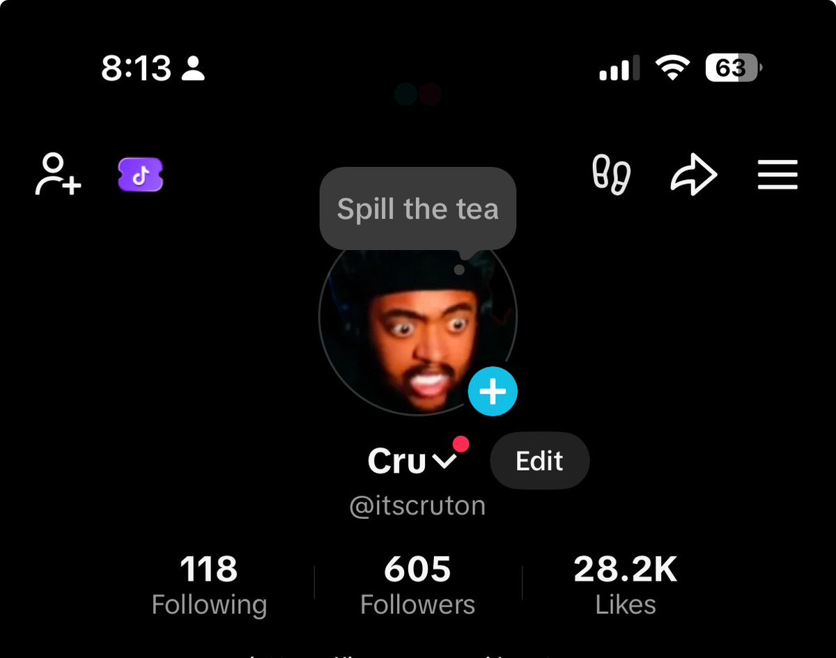 ItsCruton's tweet photo. 🙏🏽 600 followers on TikTok, and 500 hrs of watch time on YT in the same day, I’m so grateful for the blessings, let’s keep it up! https://t.co/p49t9bOd1s