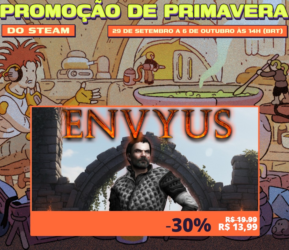 Envyus is on sale at the Steam Fall! <3

store.steampowered.com/app/2546160