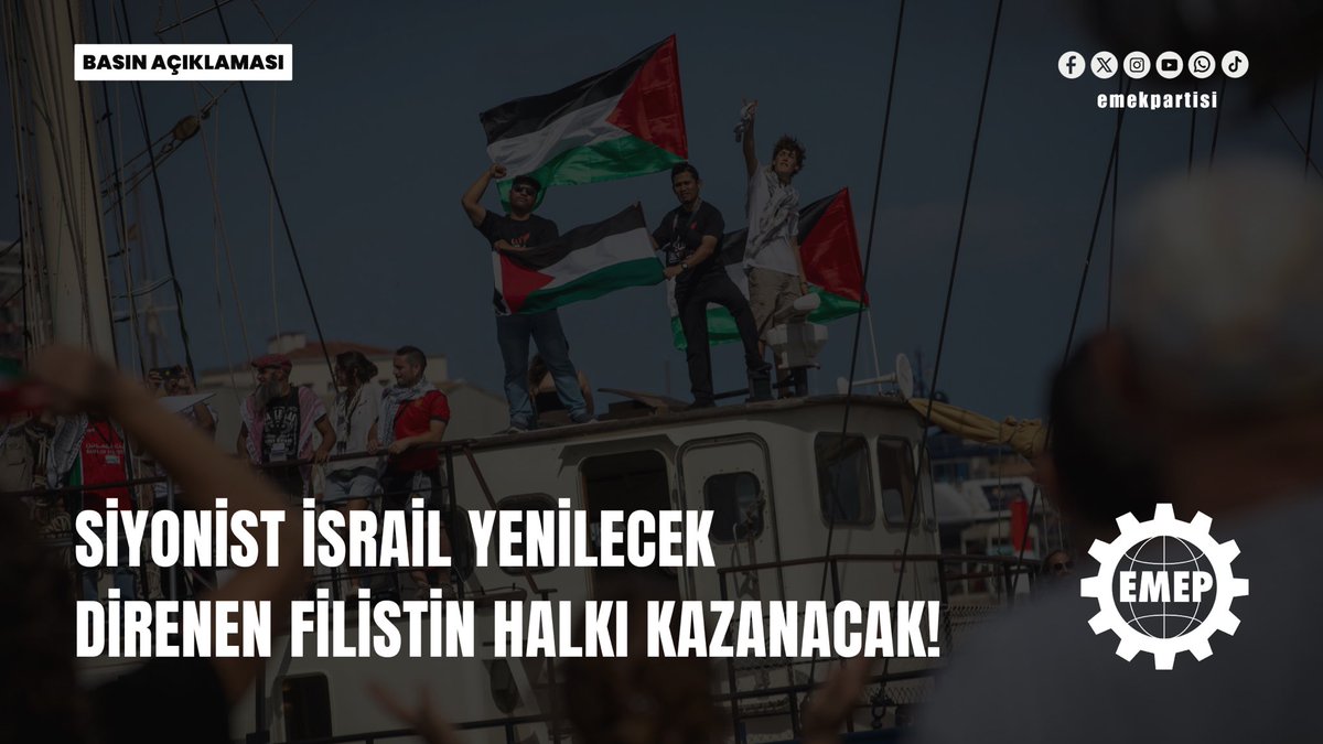 SİYONİST İSRAİL YENİLECEK, DİRENEN FİLİSTİN HALKI KAZANACAK!

İsrail savaş gemilerinin Sumud Filosu’na müdahalesi yalnızca bir askeri müdahale tehdidi değil, aynı zamanda küresel dayanışmaya verilmiş açık bir gözdağıdır. Gazze’de aylardır süren soykırımın en çıplak görüntüleri