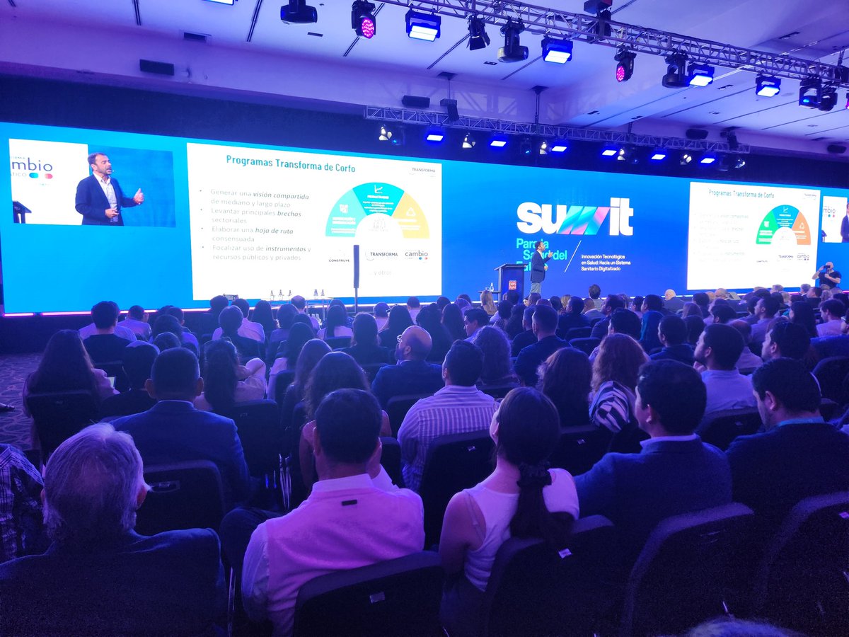 prosaludchile's tweet photo. Jean-Jacques Duhart, vicepresidente ejecutivo de Pro Salud Chile y vicepresidente del programa Transforma Innovación en Salud, expuso en el #SummitPaisDigital sobre la importancia de fortalecer y acelerar la innovación en Salud https://t.co/cqt1QdTlni