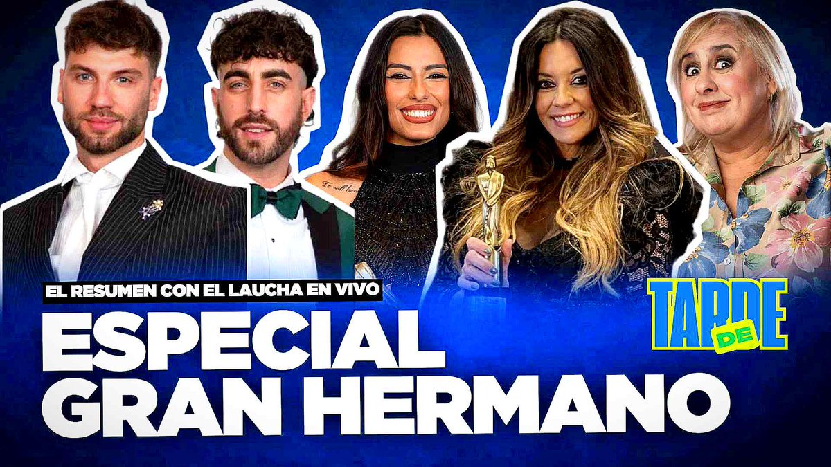 ElLauchaOkey's tweet photo. 🔥RESUMEN DEL LAUCHA EN VIVO |
ESPECIAL GRAN HERMANO 2025 | LOS EX GH ENOJADOS con los MARTÍN FIERRO #DeTarde #GranHermano #MartinFierro2025
EN VIVO Y EN DIRECTO: https://t.co/mWhNalPh1M https://t.co/4ykRe2bTIT