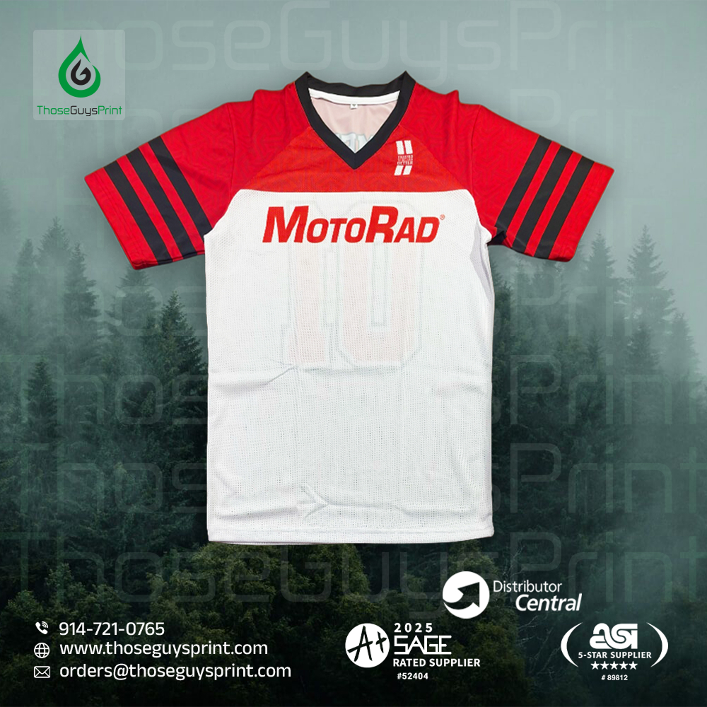 4ThoseGuysPrint's tweet photo. From corporate events to sports leagues, our latest custom jerseys prove that performance and style go hand in hand. Get pricing today and give your clients apparel that makes a statement! 

#ThoseGuysPrint 
#1ofThoseGuys 
#CustomApparel https://t.co/PYCw84IJ3I