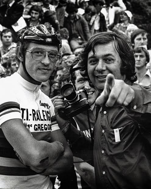 faustocoppi60's tweet photo. RIP Cor Vos, one of pro cycling's best photographers and author of some legnedary shots. 🕯️

Recommended read: 
https://t.co/M60TWOEgaq https://t.co/WM59idNHub