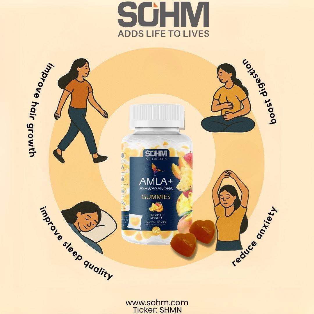 sohminc's tweet image. 𝗕𝗼𝗼𝘀𝘁 𝗬𝗼𝘂𝗿 𝗕𝗼𝗱𝘆 &amp;amp; 𝗠𝗶𝗻𝗱 𝘄𝗶𝘁𝗵 𝘁𝗵𝗲 𝗣𝗼𝘄𝗲𝗿 𝗼𝗳 𝗪𝗲𝗹𝗹𝗻𝗲𝘀𝘀 𝗚𝘂𝗺𝗺𝗶𝗲𝘀! ☺️
Meet 𝐒𝐎𝐇𝐌 𝐀𝐦𝐥𝐚 𝐀𝐬𝐡𝐰𝐚𝐠𝐚𝐧𝐝𝐡𝐚 𝐆𝐮𝐦𝐦𝐢𝐞𝐬– your daily dose of wellness in a tasty bite!

𝗕𝗲𝗻𝗲𝗳𝗶𝘁𝘀 𝘆𝗼𝘂 𝘄𝗶𝗹𝗹 𝗹𝗼𝘃𝗲:
👱‍♀️ Hair growth

💥…