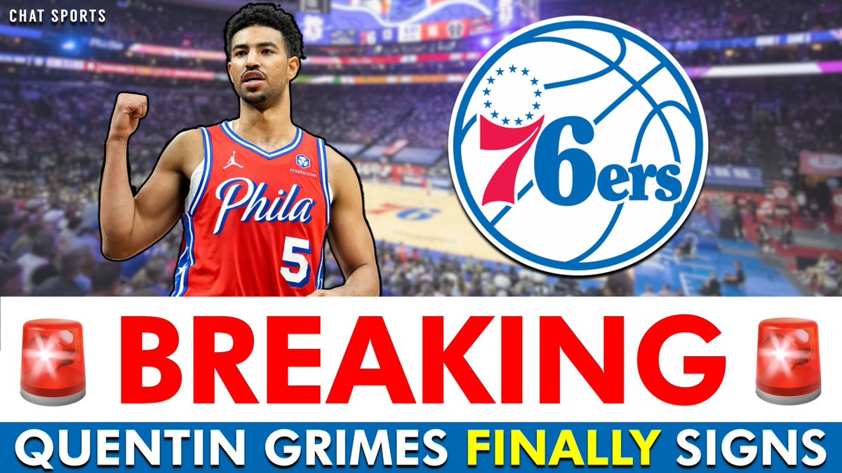 IT'S OFFICIAL!

Quentin Grimes has signed the qualifying offer to return to Philadelphia this season.

I break down the details and why this was a failure on both sides: youtube.com/watch?v=9nRBaY…

<a href="/ChatSports/">Chat Sports</a>