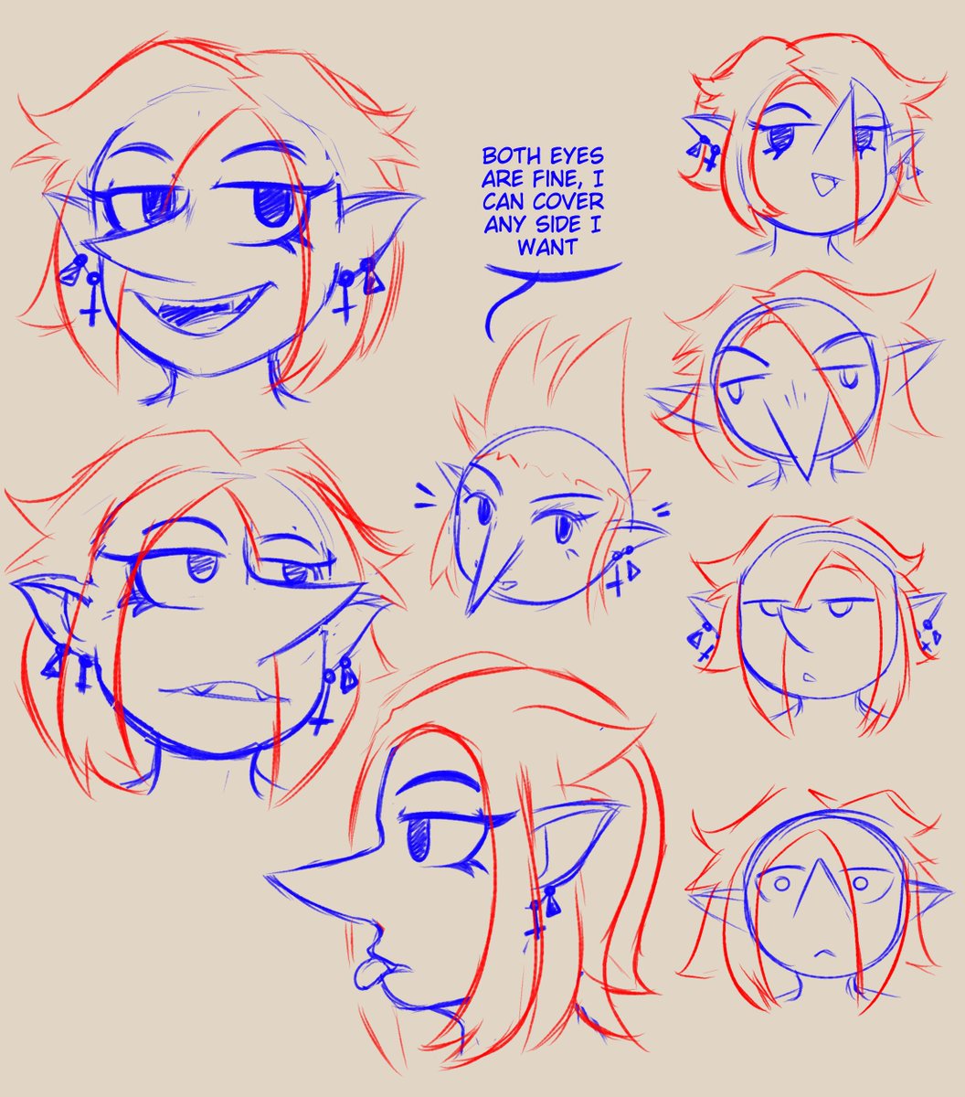 mintytoid2's tweet photo. Blair face/nose ref sheet https://t.co/pL2wPblf1n