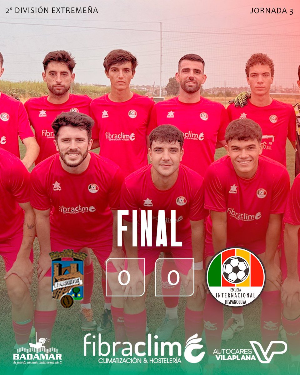 ⚽𝗟𝗶𝗴𝗮 𝗕𝗹𝗮𝗻𝘂 - 𝟮º 𝗗𝗶𝘃𝗶𝘀𝗶𝗼́𝗻 𝗘𝘅𝘁𝗿𝗲𝗺𝗲𝗻̃𝗮🇪🇸🇵🇹

Tablas en Alburquerque este pasado Domingo ante un gran rival

Portería a cero 🔒 

Este Domingo recibiremos al <a href="/cdpuertapalmas/">cdpuertapalmas</a> 

#JuntosSomosHispanolusa
#FamiliaHispanolusa