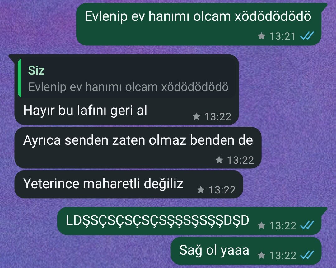 Ev hanımlığına kabul edilmedim, yeterince maharetli değilmişim sjsjsjsjsjjs