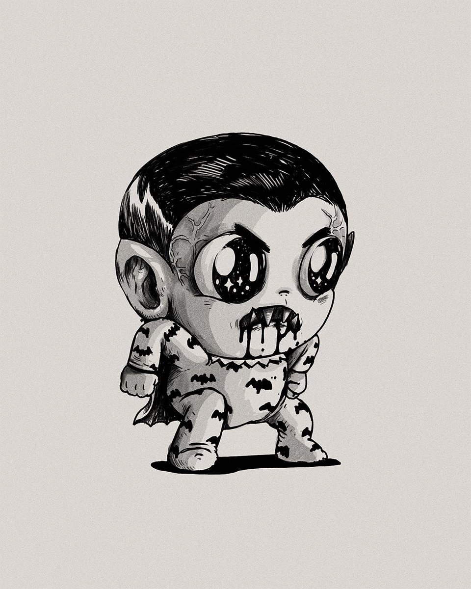 alexmdc's tweet image. Baby Terrors / Dracula
Daily b/w illustrations for October 2025