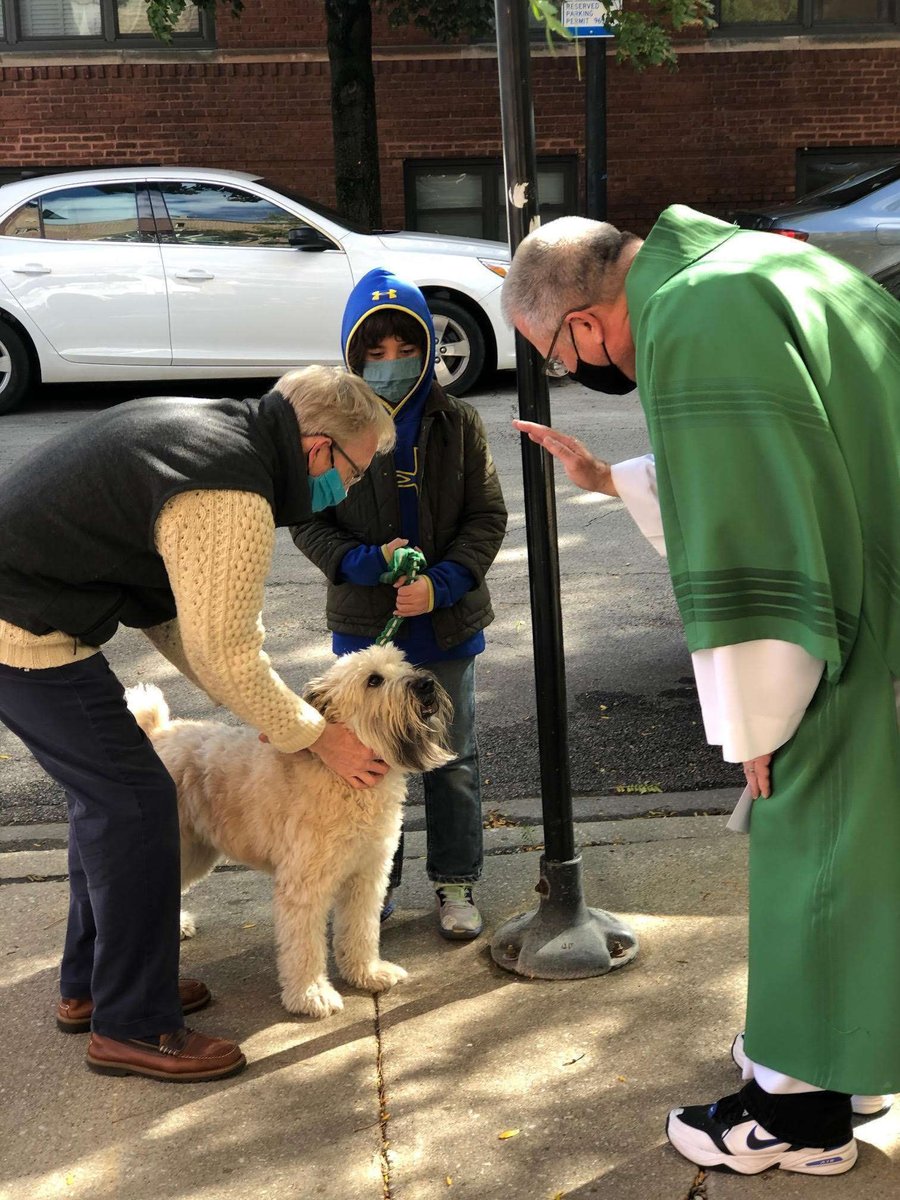 StAndrewChicago's tweet photo. In honor of Saint Francis, come and have your pet blessed this Saturday, October 4 at 11:00am on the steps of the church. #PetBlessing https://t.co/FpfIMq1WQQ