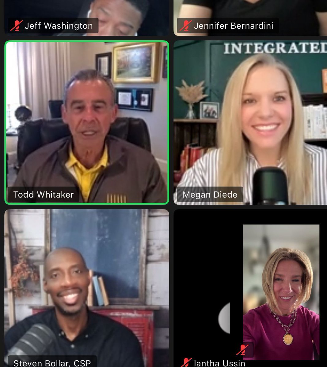I had the chance to join a virtual session with Todd Whitaker, Stand Tall Steve, and Megan from IntegratED! Such powerful speaking tips, stories, and insights—grateful to keep learning from the best! # #SchoolLeadership <a href="/ToddWhitaker/">Todd Whitaker</a> <a href="/StandTallSteve1/">ImStandTallSteve</a> #WithInOurRanks
