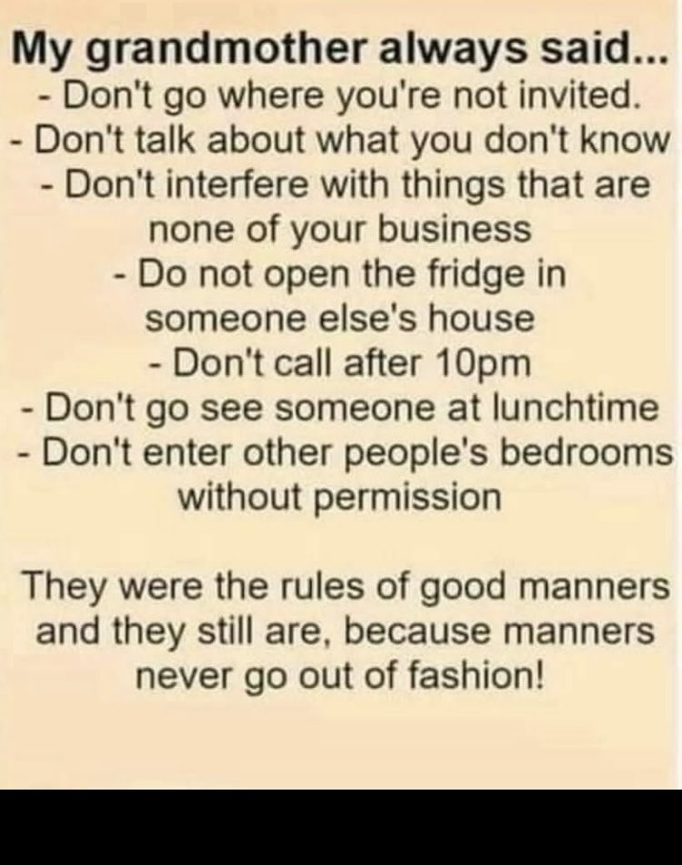 Who else remembers their grandmother or mother telling you these things! 👇👇👇👇👇