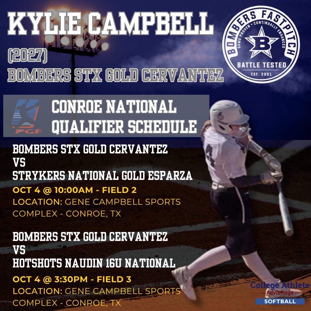 PGF Qualifier this weekend, ready for the competition!  ✝️💪🥎 #uncommitted <a href="/BombersCerv16U/">BombersGoldCervantez16U</a> <a href="/SoftballDown/">Down South Softball</a> <a href="/SBRRetweets/">Softball Recruiting Reposts</a> <a href="/CoastRecruitsSB/">Coast Recruits 🥎</a> <a href="/CoachManusos/">Ashley Manusos</a>