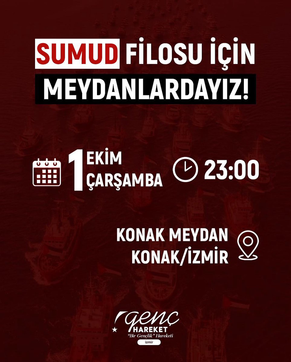genchareket35's tweet photo. Sumud filosuna destek için meydanlardayız!

Mazlumların umudu olan Sumud filosuna ses olmak, direnişin yanında durmak için tüm halkımızı meydanlara davet ediyoruz.
@genchareket 
@izmirimh 
@insanmedeniyet https://t.co/krCGl9BiL0