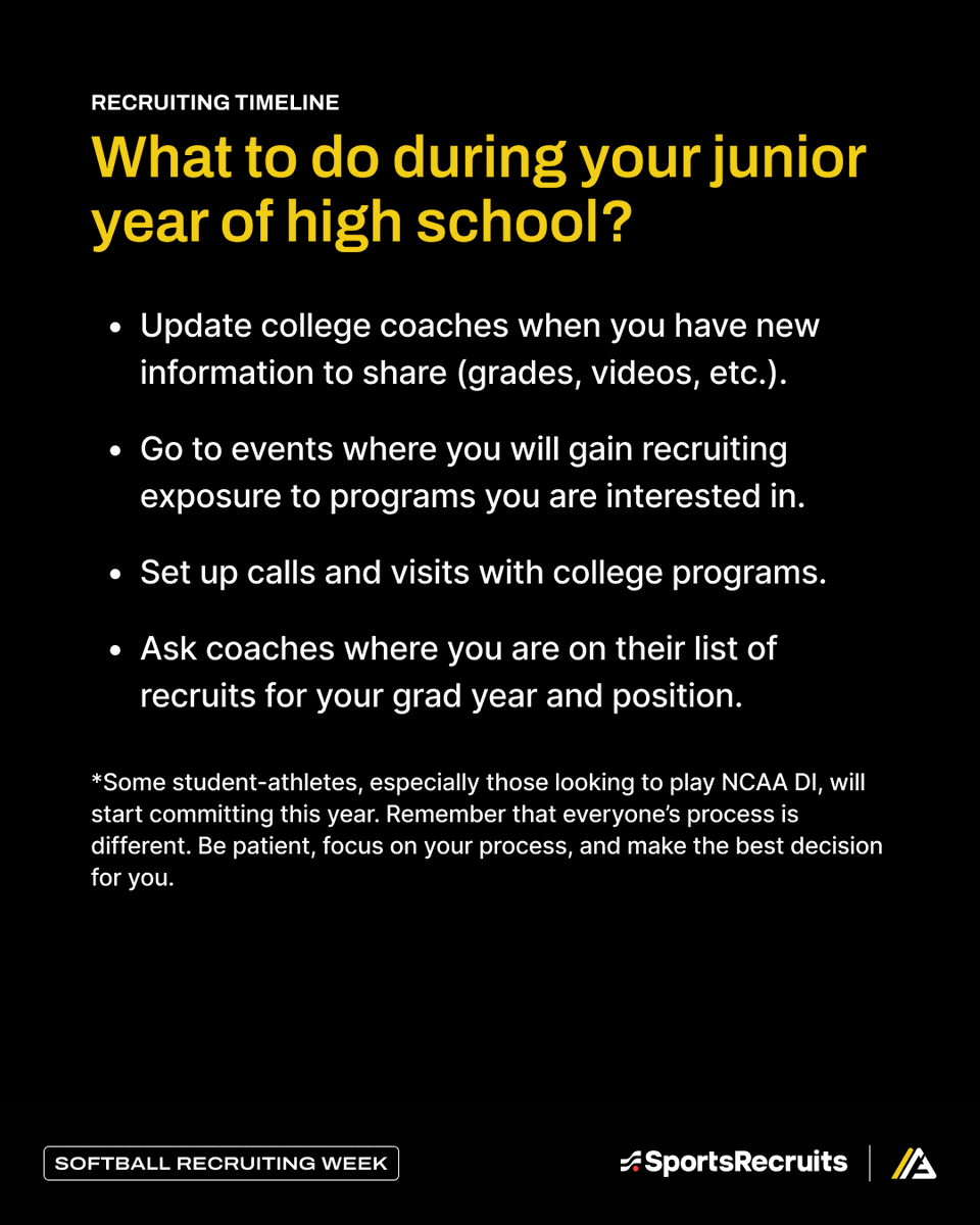 Sports_Recruits's tweet photo. It's always important to be patient, focus on YOUR process, and make the best decisions for YOU.

#recruitweek #commit https://t.co/4hkpmqcpMO