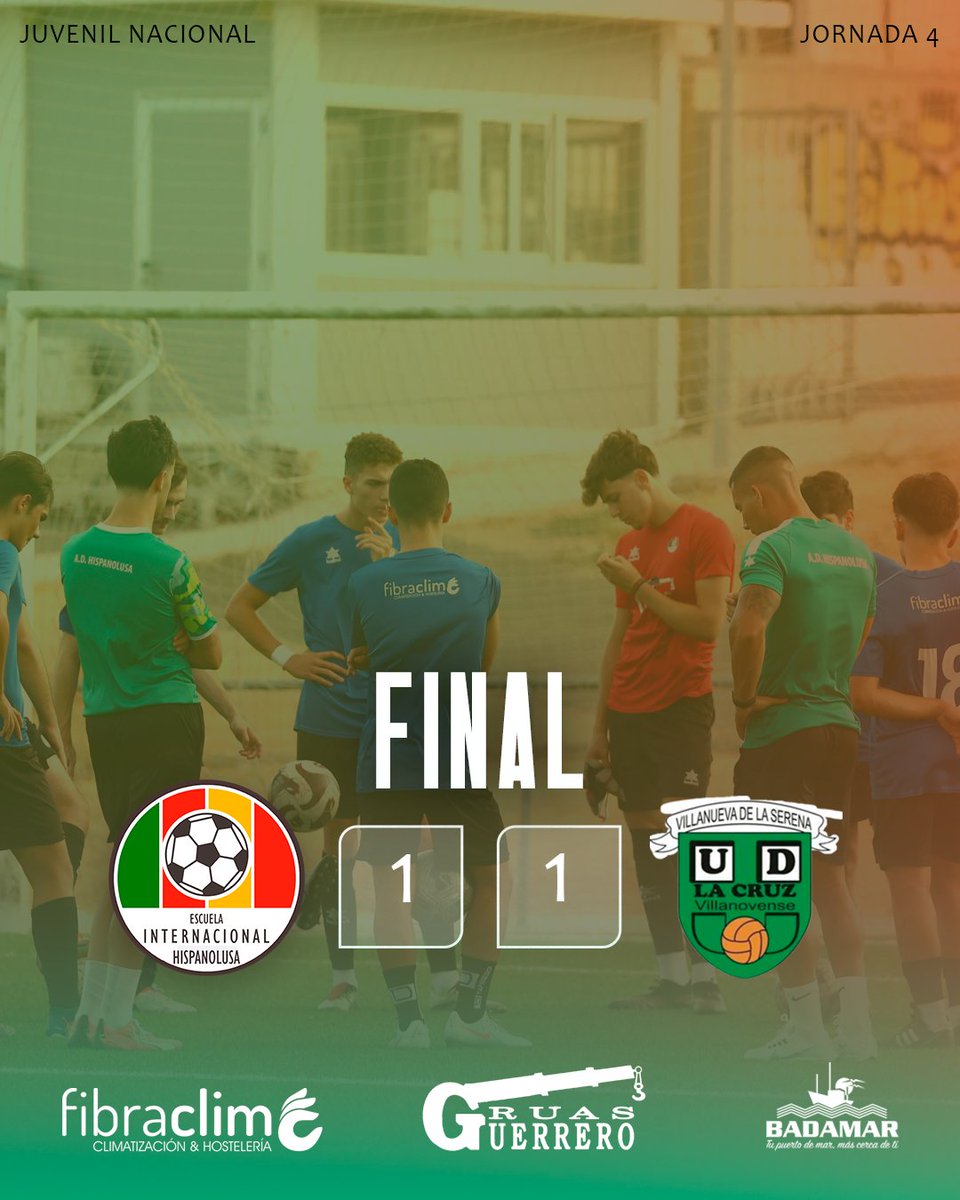 🤍❤️𝗝𝗨𝗩𝗘𝗡𝗜𝗟 𝗟𝗜𝗚𝗔 𝗡𝗔𝗖𝗜𝗢𝗡𝗔𝗟 🤍❤️

Gran partido de nuestros chicos, que pese a encontrarse con un gol del equipo rival, pudieron poner el empate

Muy buen juego desplegado, que estuvo a punto de darnos los 3 puntos

Este es el camino chicos 🔥🦾

#AupaHispanolusa