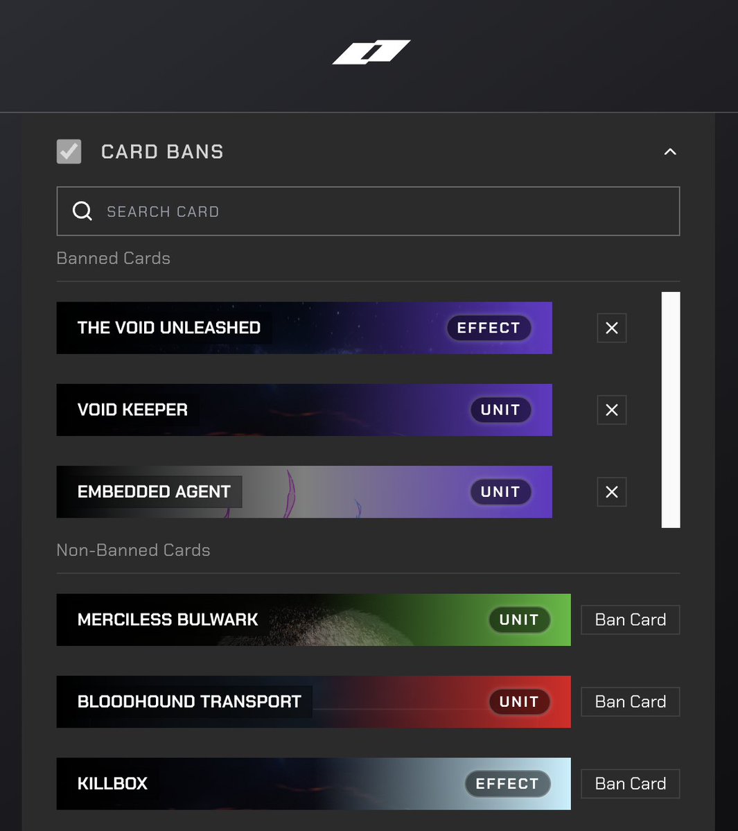 ParallelMaxi's tweet image. more on the new @EchelonFND Duels $PRIME sink options

• 1, 3, 5, 7 game sets
• up to 7 diff decks
• Public [anyone can join]
• Conquest [winning deck can&apos;t be reused]
• Deck bans [# of opponent decks you can ban]
• Stake [up to 10 PRIME]
• Card bans [any card in the game]