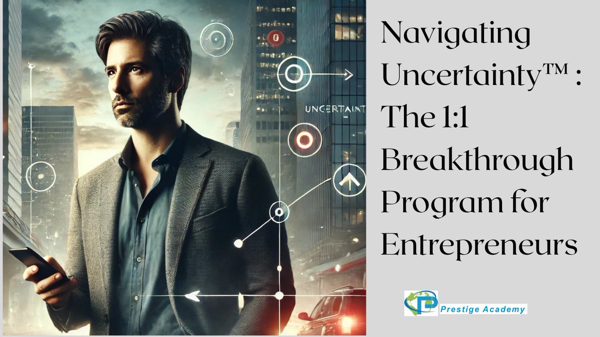 PrestigeCoachin's tweet image. What if every setback was a setup for growth?

 NU trains PQ + VUCA + CIQ to turn chaos into clarity. 🔗 tinyurl.com/NU-VUCA

#SmallBusinessLeadership #EntrepreneurResilience #NavigatingUncertainty