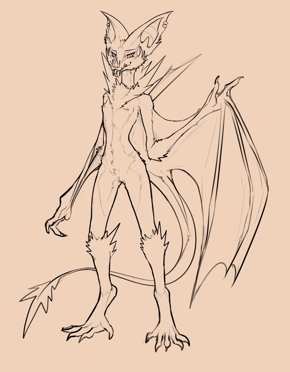 wip of Skarlette, bat season after all 👀