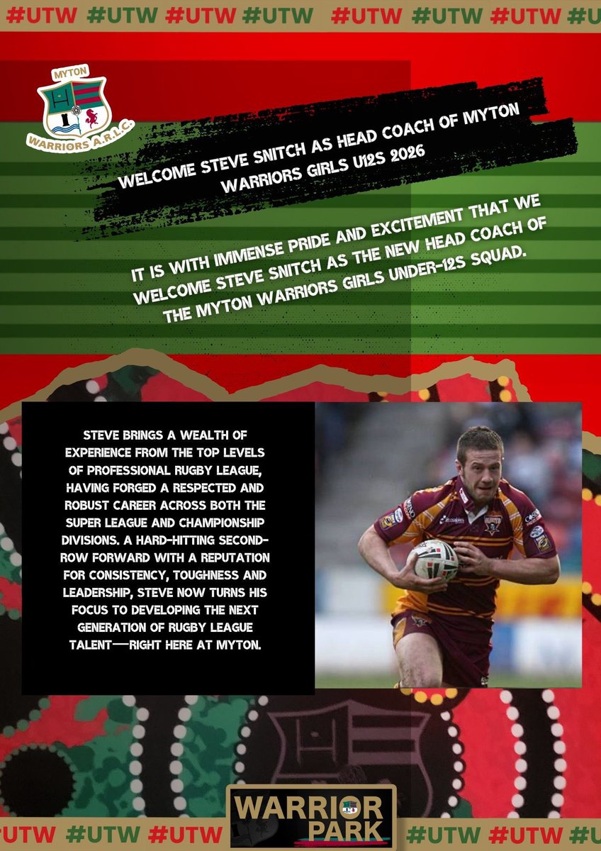 Myton Warriors ARLC tweet media