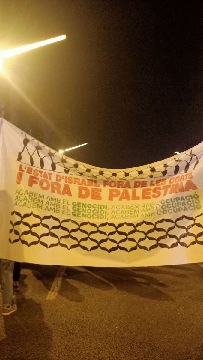 Som moltes les treballadores solidàries, ara mateix, davant el consolat d'<a href="/Israel/">Israel ישראל</a>. La lluita contra el genocidi i l'ocupació de Palestina és la llavor d'un món que s'oposa a la guerra, a la tirania i que clama per la llibertat! Demà serà un dia llarg, visca #PalestinaLliure 🇵🇸!