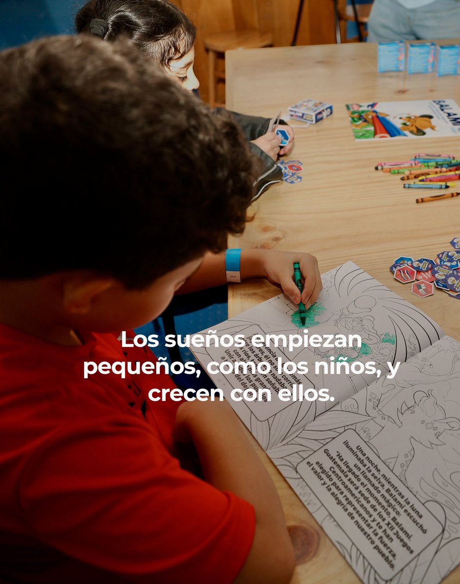 ✨😄 En cada sonrisa, en cada juego y en cada color… los niños descubren la alegría del deporte y empiezan a soñar con grandes metas ❤️‍🔥.

Descubre más del libro “Balami” en 👉📝 
guatemala2025.gt/noticias/BAFF2

🇧🇿🇨🇷🇸🇻🇬🇹🇭🇳🇳🇮🇵🇦
#UnidosPorElDeporte