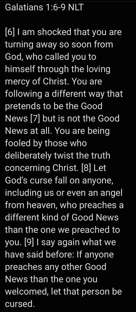 Juliangchastain's tweet photo. @mjumpman42 @PhilosopherJoeC I disagree. I think Christ does explicitly excludes those who break God's laws. Additionally Paul directly warns against people coming with a "different gospel" than the one he preached. There can only be one true gospel, and it definitely wasn't revealed in 1820 AD https://t.co/W21TjbZhDp