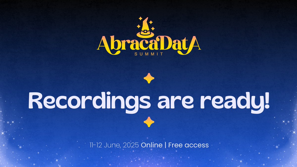 🚀 AbracaData Summit 2025 recordings are ready!
The live event may be over, but the knowledge doesn’t stop here.
👉 All sessions’ recordings are now available on AbracaData Space YouTube channel and website, ready for you to watch at your own pace.
youtube.com/@AbracaDataSpa…