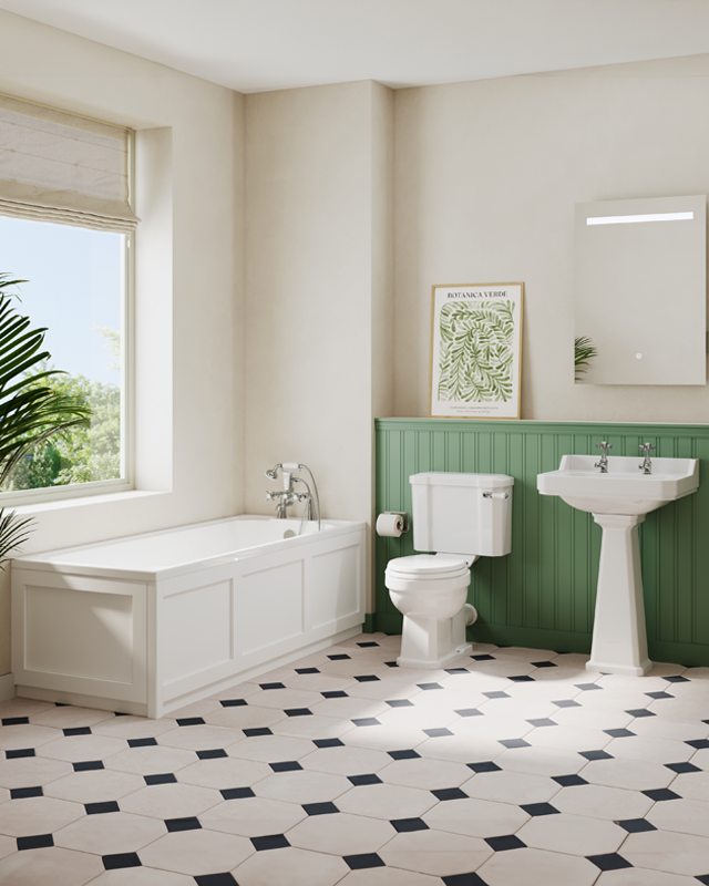 TapWarehouse's tweet photo. Buying bathrooms, made easy 🛁

Our bathroom suites take the stress out of planning, with perfectly paired basins, toilets, vanity units, baths, and showers. 

Browse the full collection today: https://t.co/yogwfXzWic https://t.co/Gf7DfPJmvQ