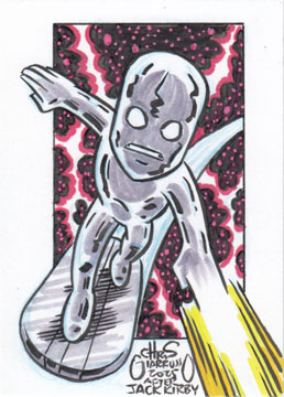 ~AVAILABLE~ #SilverSurfer original art sketch card available at chrisgiarrusso.com/silver-surfer-…