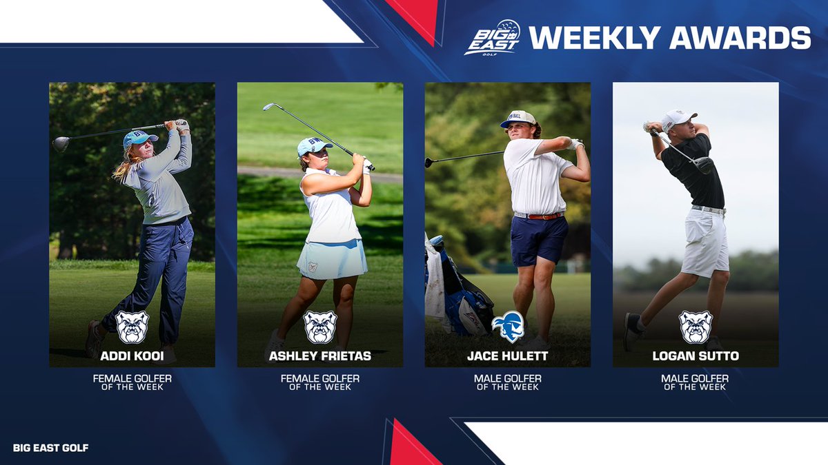 Sutto, Freitas and Kooi Recognized with BIG EAST Weekly Honors

MORE: bit.ly/474NqrZ