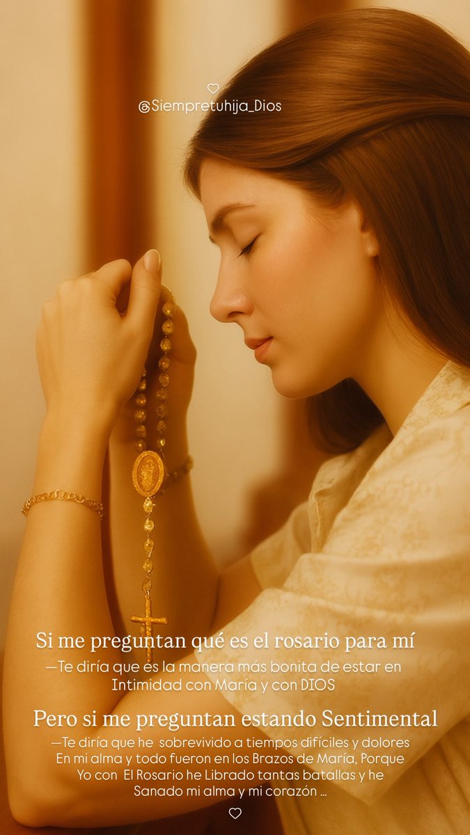 siempretuhija's tweet photo. 💌
𝑺𝑰 𝑴𝑬 𝑷𝑹𝑬𝑮𝑼𝑵𝑻𝑨𝑵 𝑪𝑶𝑴𝑶 𝑯𝑬
𝑺𝑶𝑩𝑹𝑬𝑽𝑰𝑫𝑶 𝑨 𝑴𝑰𝑺 𝑷𝑬𝑶𝑹𝑬𝑺 𝑫𝑰𝑨𝑺 ...

A esos días duros y grises, Sin duda
Alguna Respondería en: los Brazos
De María, Porque con el Rosario he 
Librado tantas Batallas y he sanado 
A mi alma y mi corazón …

❤️‍🩹 https://t.co/FLa4B61XBH