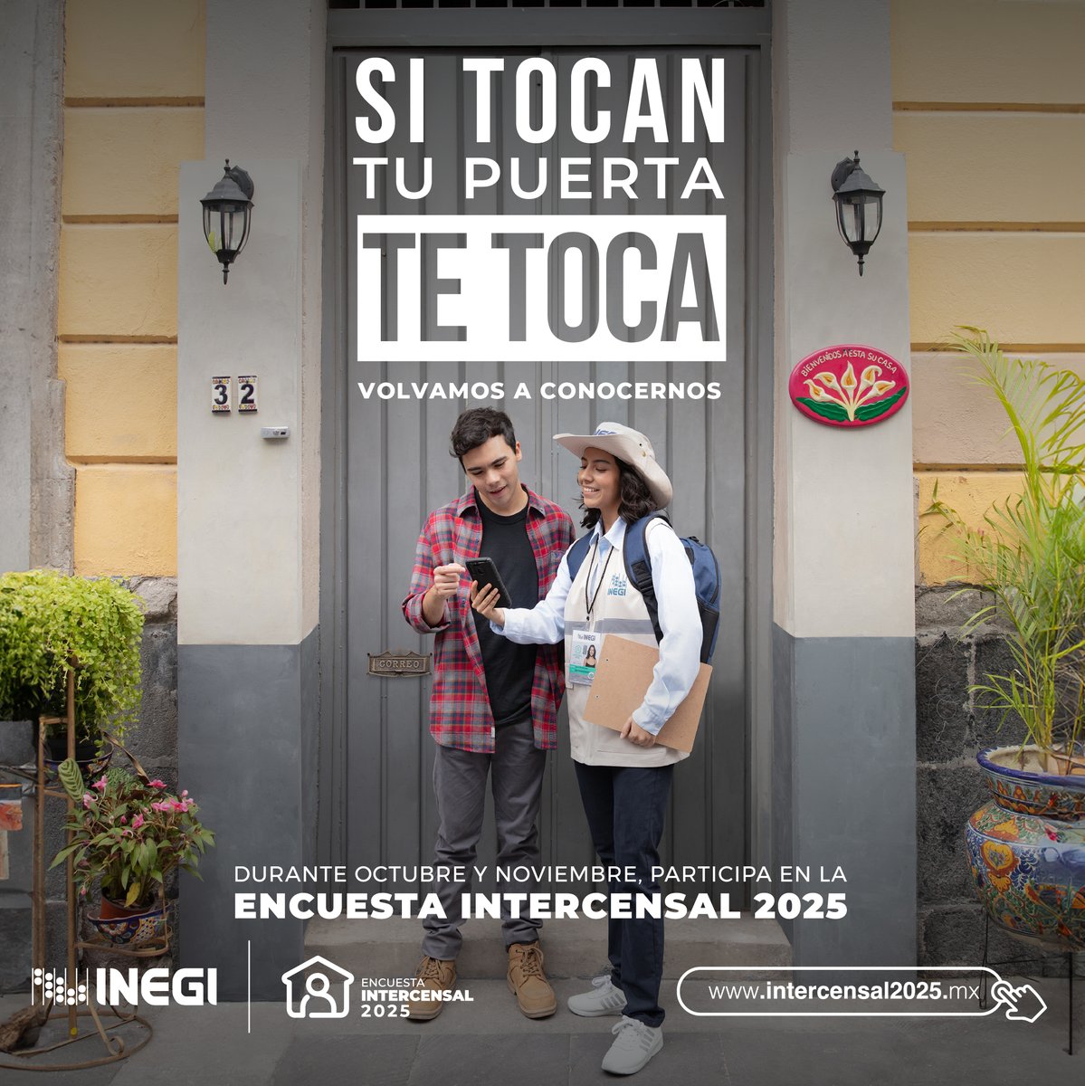CuernavacaGob's tweet image. 📢 ¡Ya inició la Encuesta Intercensal #EIC2025!

👥 Si las personas entrevistadoras del #INEGI tocan tu puerta, te toca ¡participa!

🔗 Entra a (intercensal2025.mx) y conoce más.
