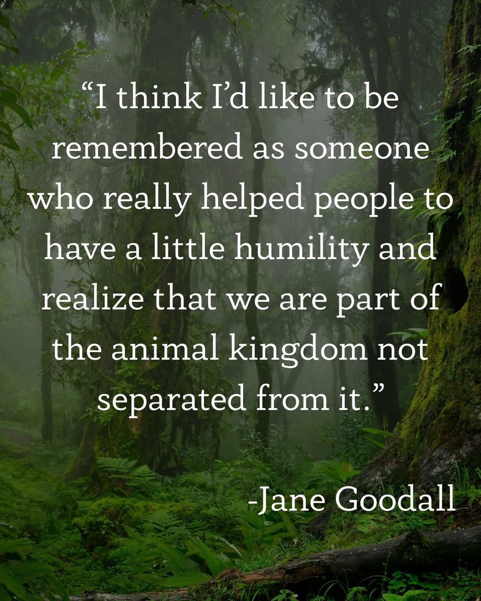 #JaneGoodall