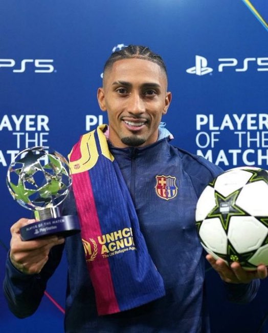 TouchlineX's tweet photo. Barcelona surely missed Raphinha today. 👀 https://t.co/SMc0HPTa05