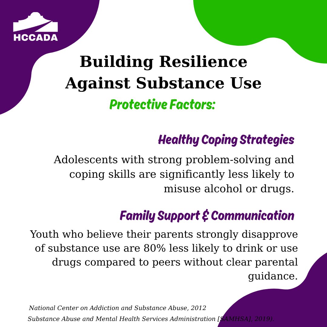 October is Substance Misuse Prevention Month! 🌟 At HCCADA, we know prevention starts with resilience. With healthy coping tools, family connections, and community support, youth can thrive. Let’s build a healthier future together!