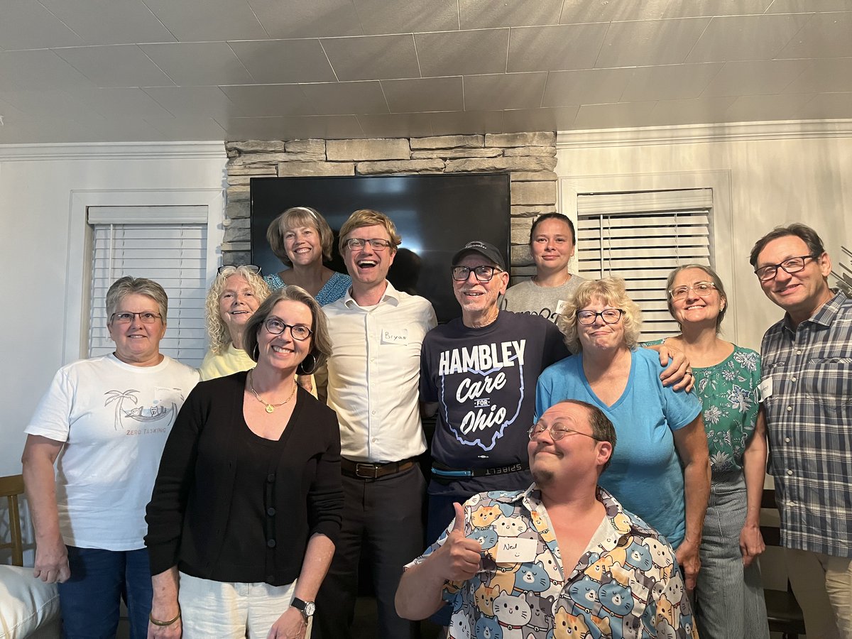 hambleyforohio's tweet photo. Great to be in #BlueAsh last night! Fantastic discussion and gracious hosts. Thanks for having me and talking about the issues important to you. #HambleyForOhio #CareForOhio #SecretaryOfState #Ohio https://t.co/9SmpHwLoRo