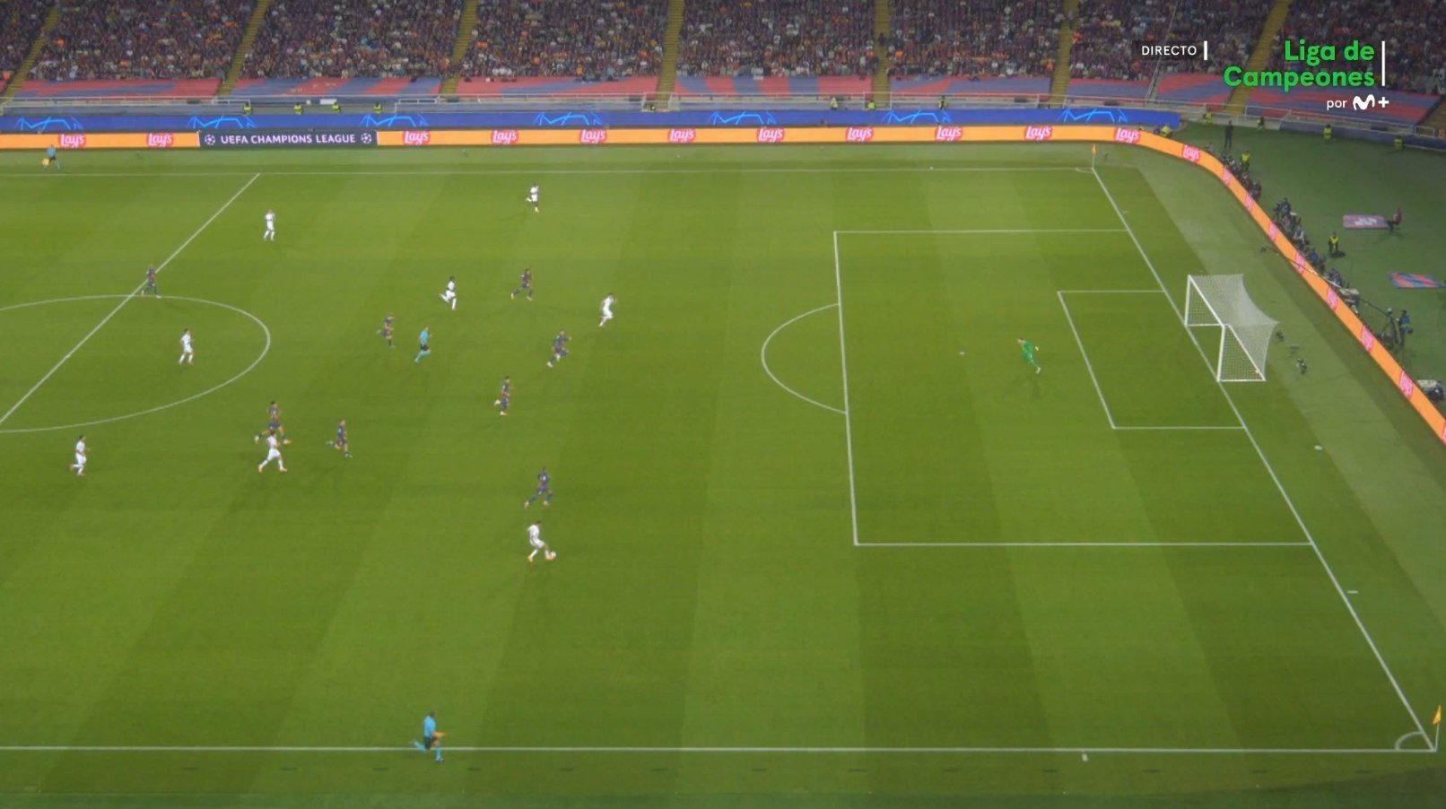 صحنه گل پاری سن ژرمن به بارسلونا