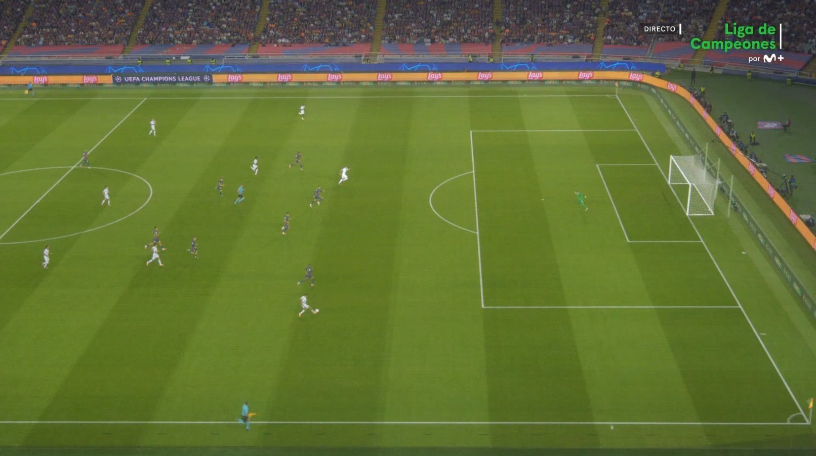 صحنه گل پاری سن ژرمن به بارسلونا