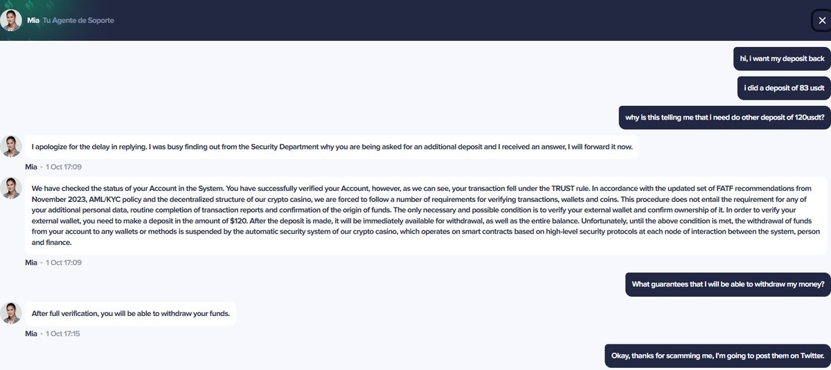 I was an idiot and fell for a scam. I lost money (borrowed) by depositing $80 USDT on a fake betting site that used <a href="/KaiCenat/">Kai Cenat</a> . They asked me for $120 more to “withdraw” a $2,500 prize. It's a cycle to steal more from you. DON'T FALL FOR IT!