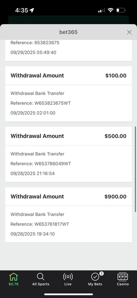 champ7321's tweet photo. @bet365 trying to fuck me out of $1700. Just void my withdrawals already. https://t.co/8V5sDbxCpp
