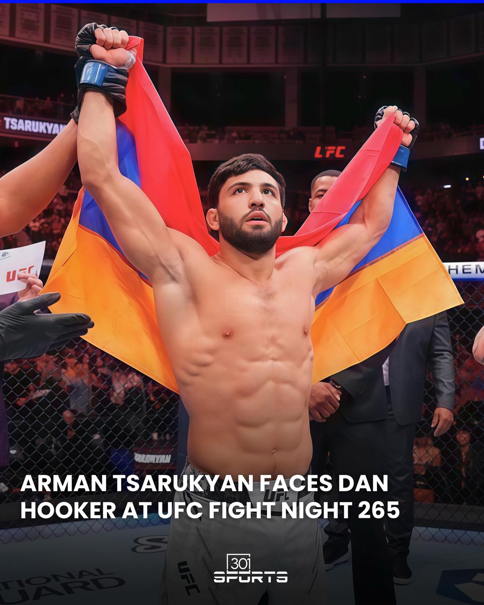 301arm's tweet photo. Arman Tsarukyan will return to the octagon on November 22 in Qatar, headlining UFC Fight Night 265 against New Zealand’s Dan Hooker, the No. 6 ranked lightweight contender.

The 28-year-old Armenian lightweight (70 kg / 155 lbs, record: 22–3) last fought in spring 2024, earning a split-decision victory over former champion Charles Oliveira. Earlier this year, he withdrew from a scheduled title bout against Islam Makhachev in January.

Hooker, 35, also competing at 70 kg / 155 lbs (record: 24–12), enters the bout after a split-decision win over Mateusz Gamrot in August 2024. Known for his durability and striking arsenal, Hooker will look to derail Tsarukyan’s climb up the rankings.

This lightweight clash not only headlines the Qatar event but could also play a decisive role in determining the next challenger in the UFC’s 155-pound division.
