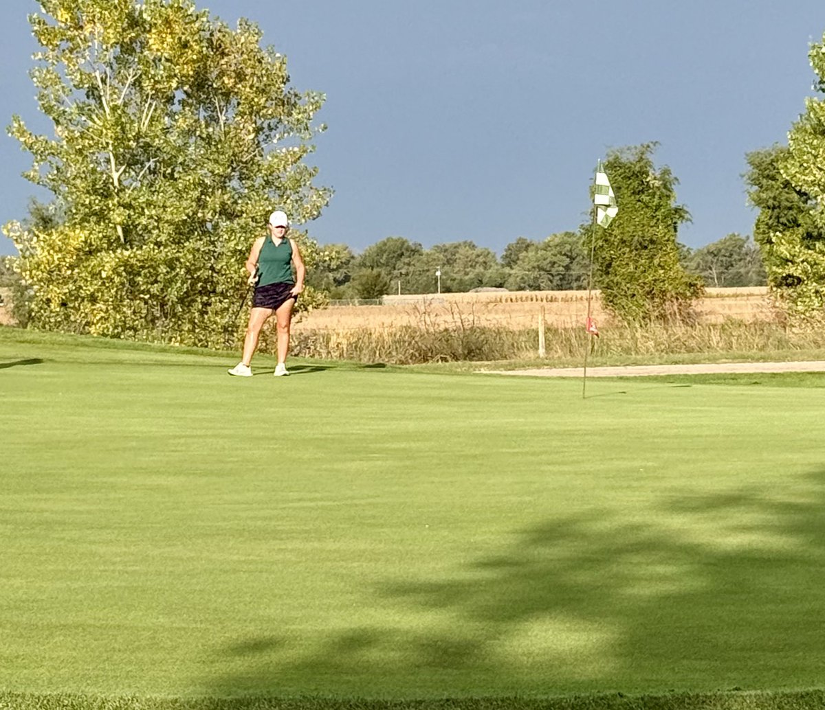 clswannie's tweet photo. Proud of this girl! Last regular season meet as a high schooler and she found it on the back 9. Sprinkles are in order for this winner 🎉. 2nd place team too. Onto district play and hopefully a trip to Scottsbluff for state. ⛳️ #PiusX #golfgirl @ https://t.co/8zhxDnxXvp