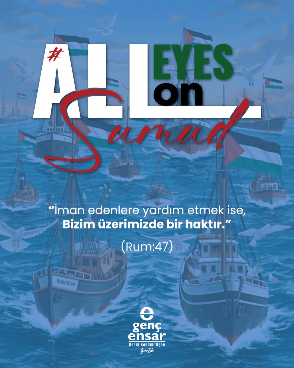 Dualarımız, zulme maruz bırakılan Filistin halkıyla ve hak mücadelesinde kararlılıkla yürüyen tüm güzel insanlarla birliktedir. 🇵🇸

Bugün ya da yarın, bu dünyada ya da ahirette; inanıyoruz ki Filistin özgürlüğüne kavuşacak, işlenen zulmün hesabı mutlaka sorulacaktır.